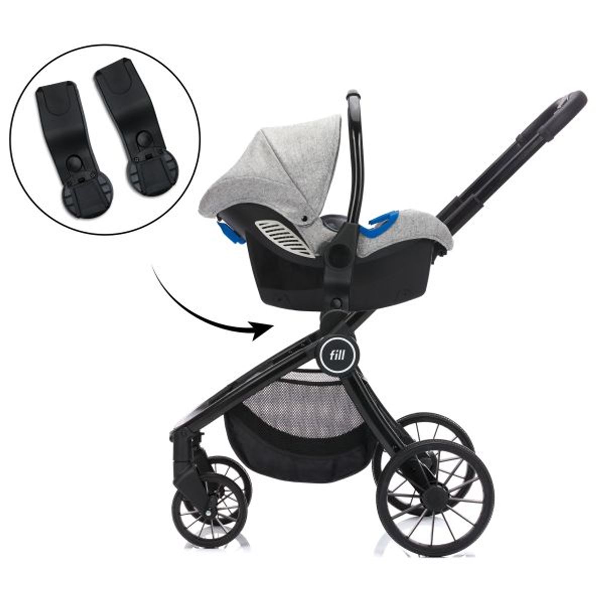 Fillikid | Bilstoladapter for Maxi Cosi | Cougar Kombivogn