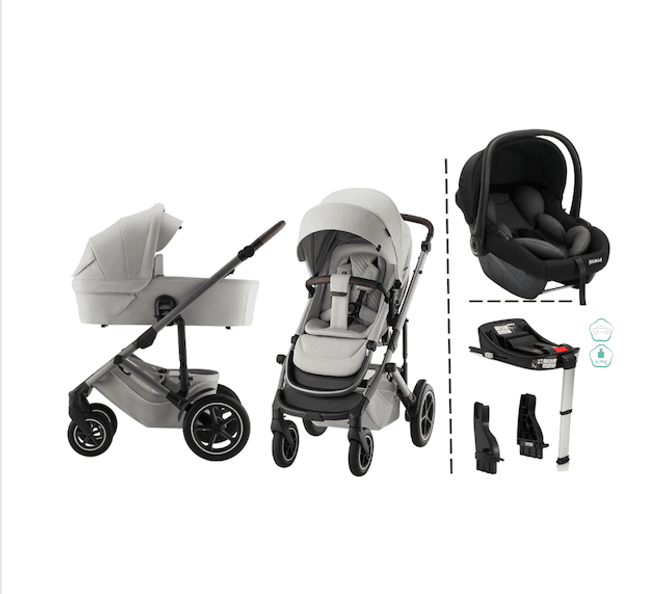 Hovedbilde Britax | Smile 5Z kombivogn + Fillikid bilstol & Base | Linnen Grey