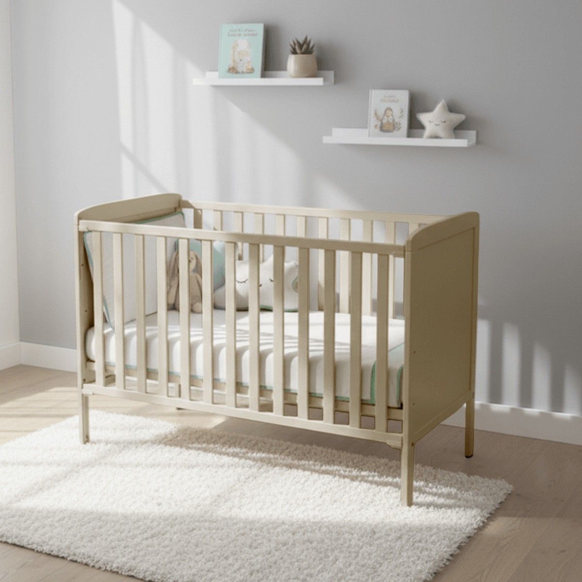 Troller | Luna Sprinkelseng | Justerbar Side 120x60 cm | Cashmere Vanilla