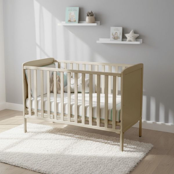 Hovedbilde Troller | Luna Sprinkelseng | Justerbar Side 120x60 cm | Cashmere Vanilla
