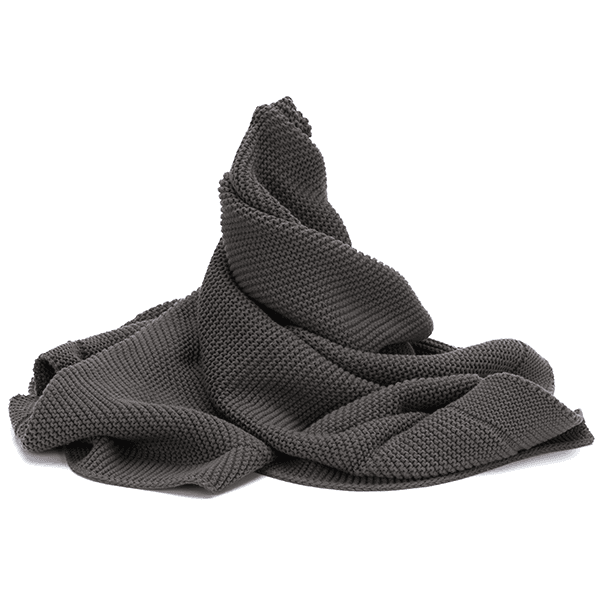 Hovedbilde Fillikid | Strikket babyteppe | 80 x 100 cm | Grey