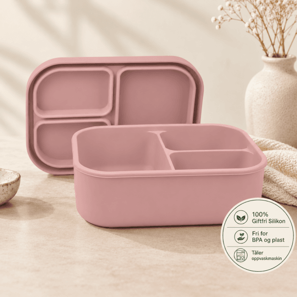 Troller Kids | Silikon Matboks | Lys Rosa