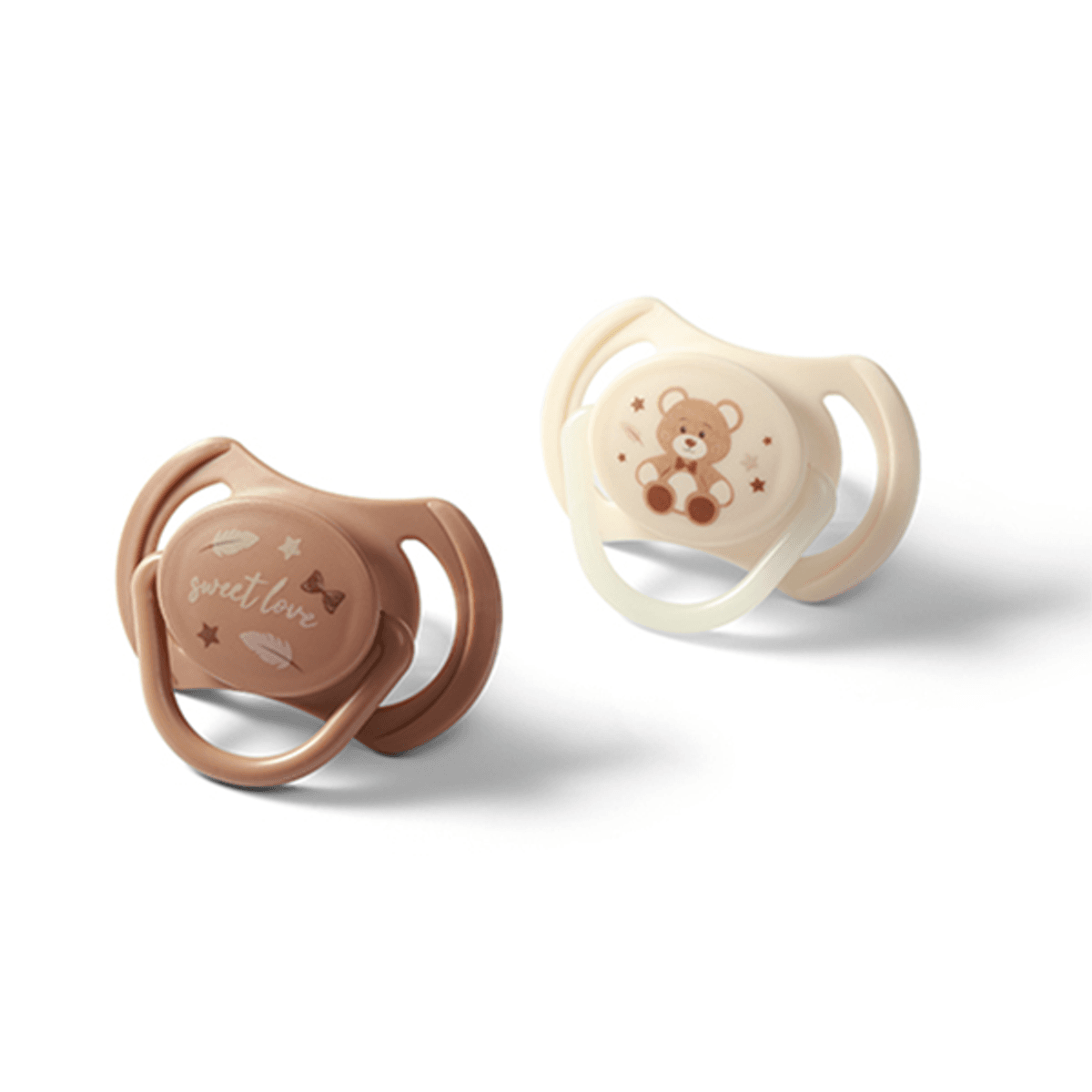 Babyono | Symmetrisk Sillikonsmokk | 0-6 mnd