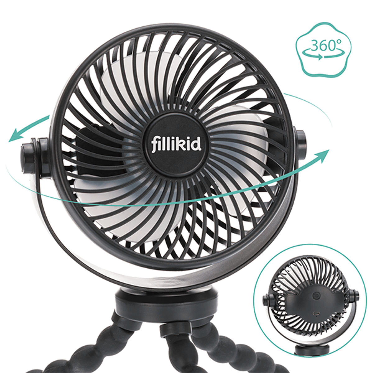 Fillikid | Vognvifte Breeze | Black