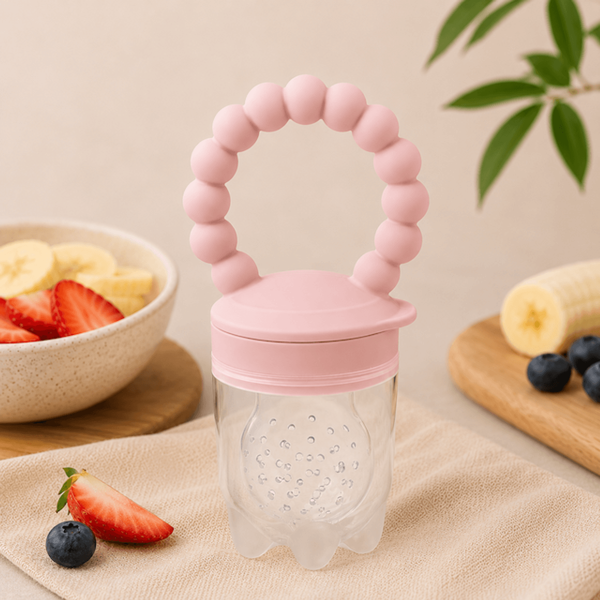 Troller Kids | Silikon Fruktnett | Rosa