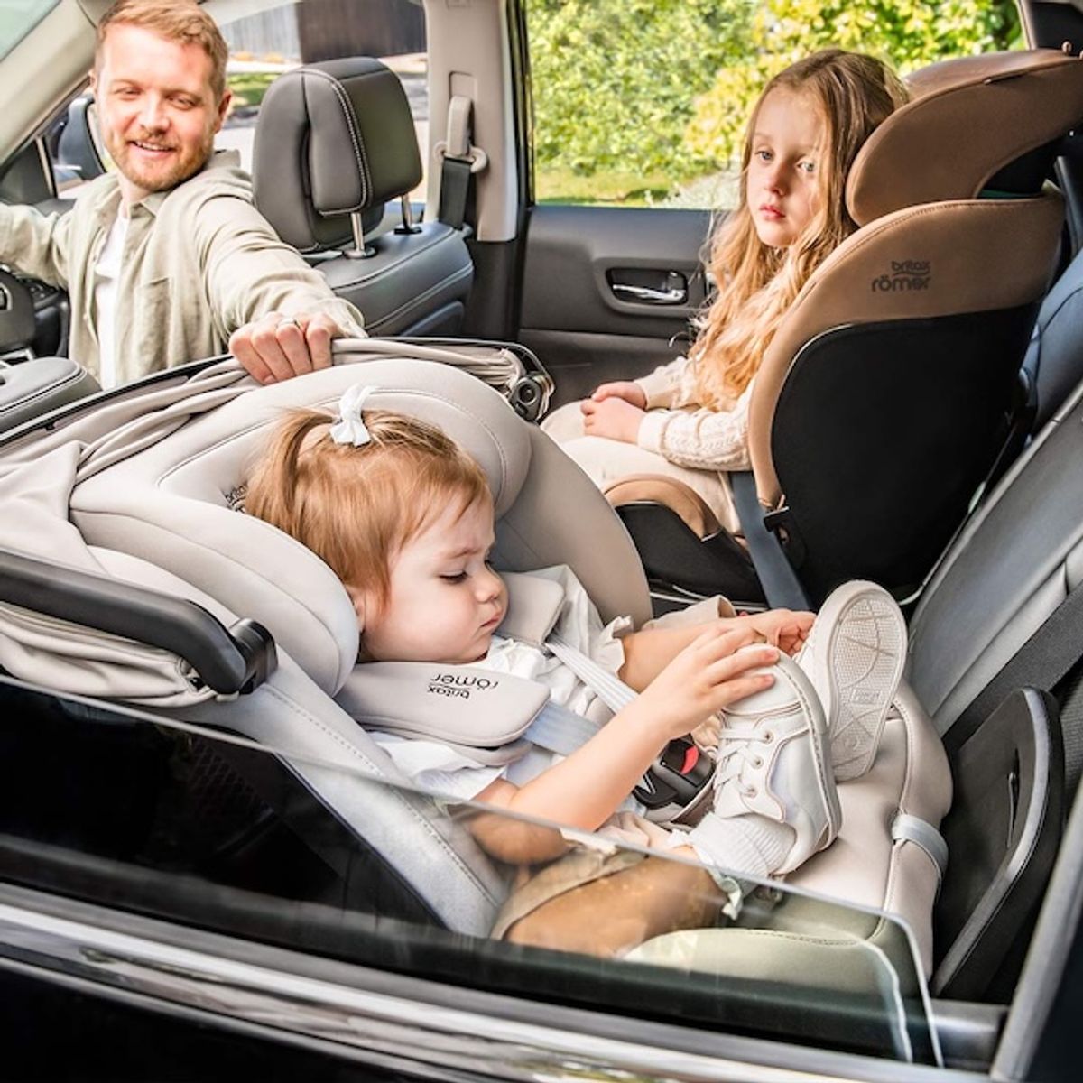 Britax Swivel Grow-Max-Air, Roterbar Bilstol, Lux Urban Olive