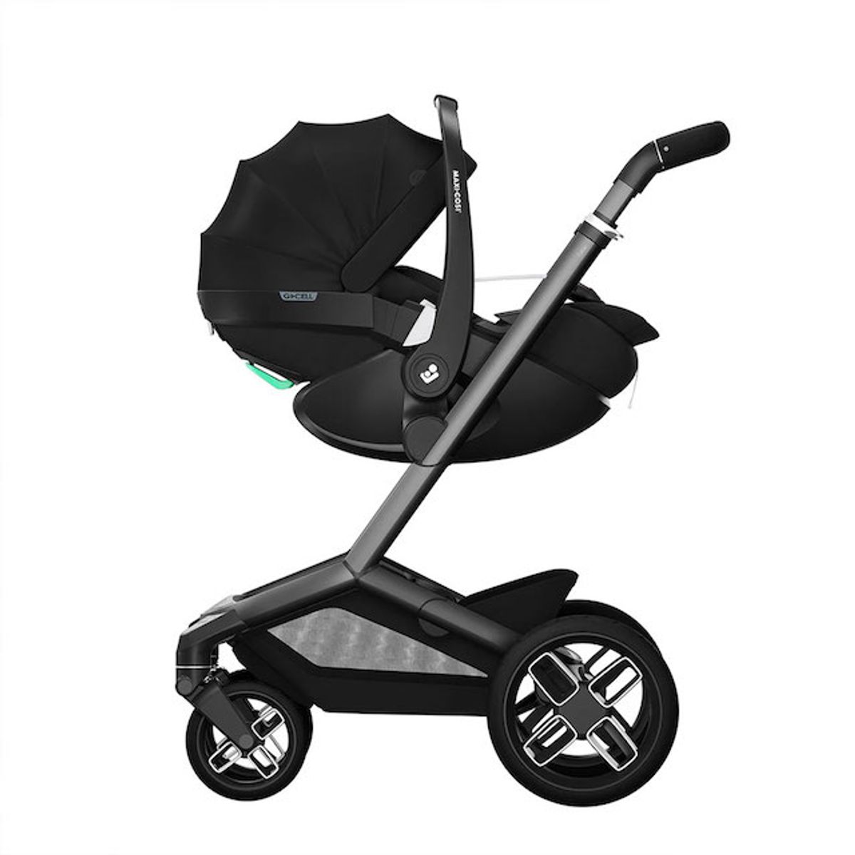  Maxi-Cosi | Fame Kombivogn Twillic Green + Pebble Pro 2 Bilstol og Base 360 Pro