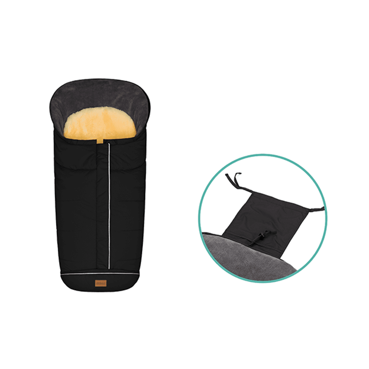 Fillikid | VInterpose Nanga lammeskinn | Black