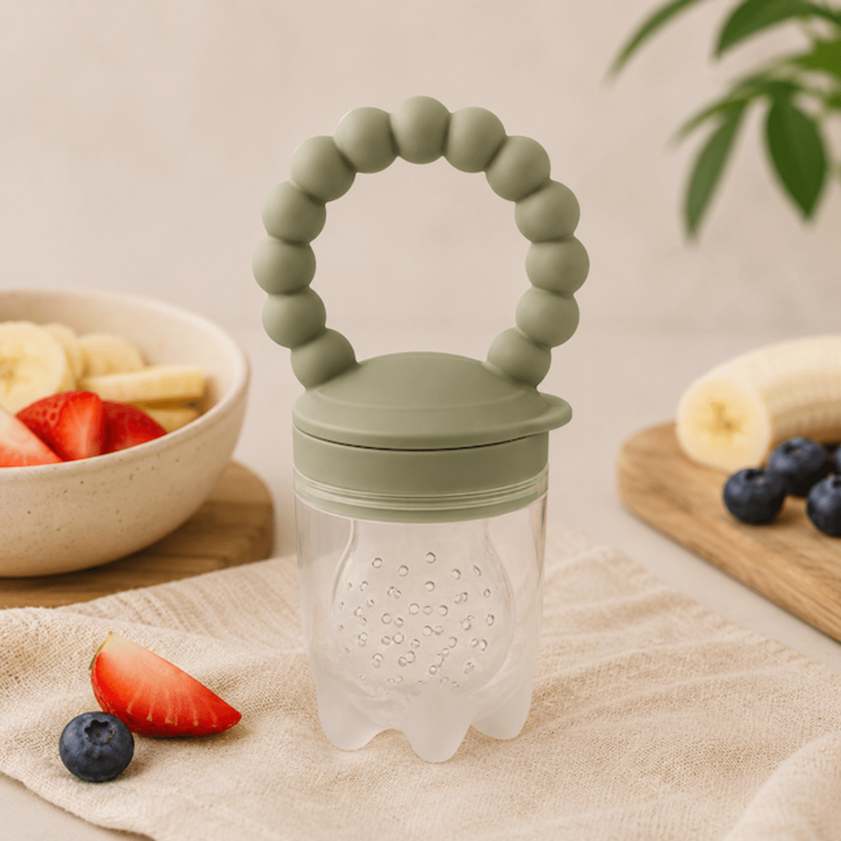 Troller Kids | Silikon Fruktnett | Oliven