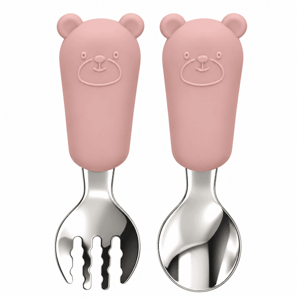 Hovedbilde Troller Kids | Barnebestikk i silikon og rustfritt stål | Rosa