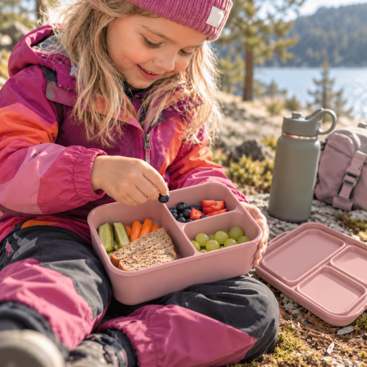 Troller Kids | Silikon Matboks | Lys Rosa