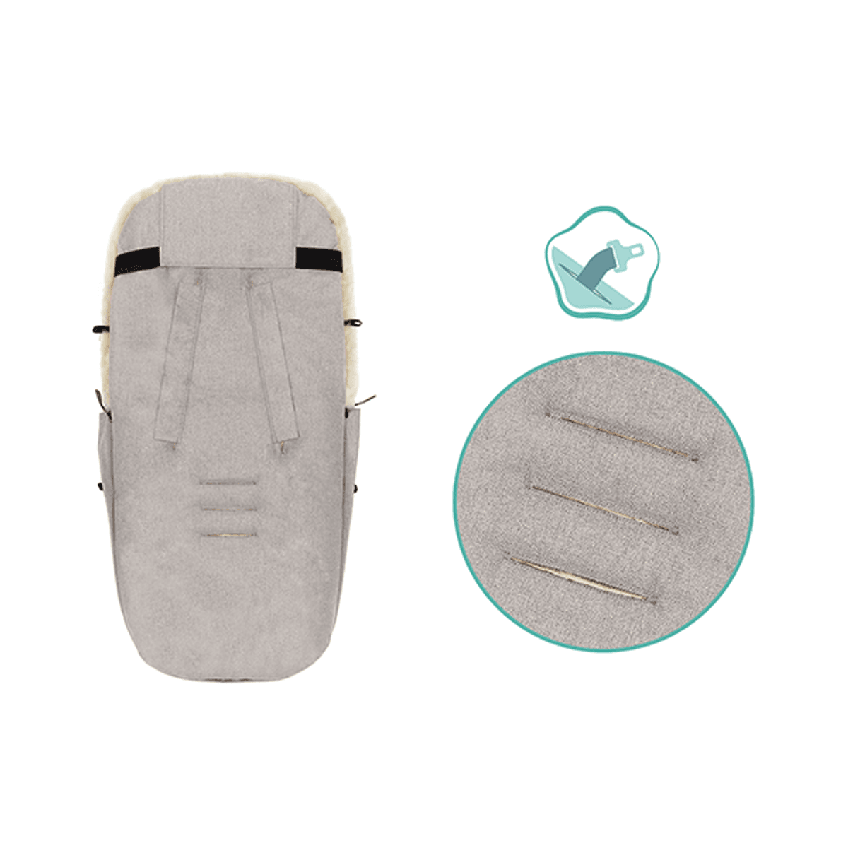 Fillikid | Bernina Lammeskinnpose | Champagne