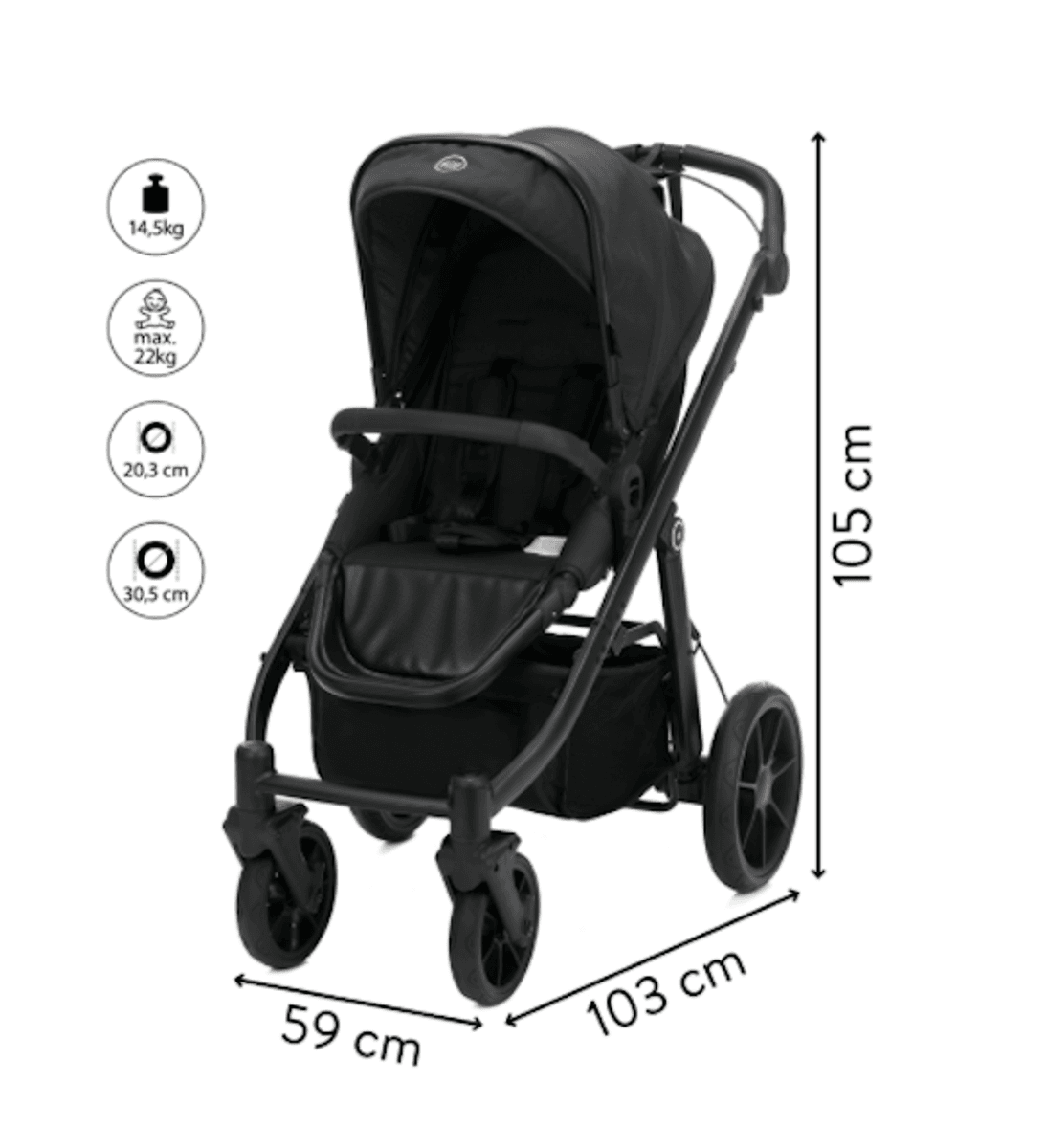 Fillikid | Voyager Kombivogn | Black