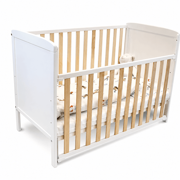 Hovedbilde Troller | Luna Sprinkelseng | Justerbar Side 120x60 cm | Hvit/Natur
