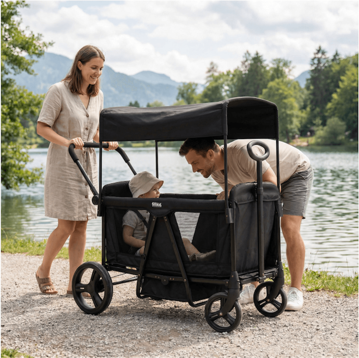 Fillikid | Oscar Flerbruksvogn | Black