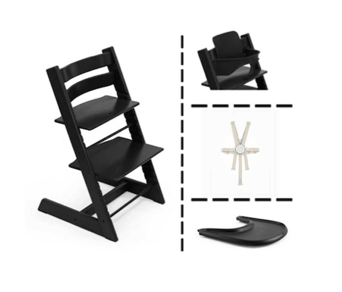 Stokke | Tripp Trapp Pluss Pakke| Black