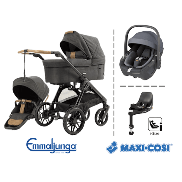 Hovedbilde Emmaljunga 2026 | Sento Pro Flat + Maxi-Cosi 360 Pebble + Base| Outdoor Trek
