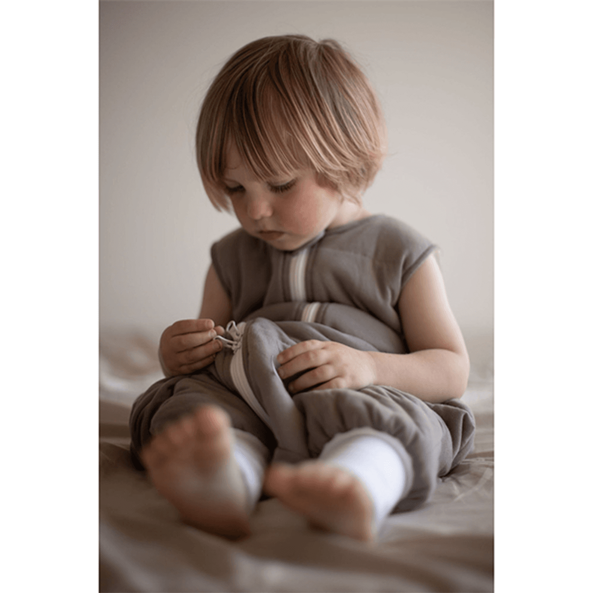 Easygrow | Night Nattpose Warm | 2-4 år | Sand         