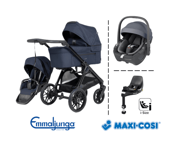 Hovedbilde Emmaljunga 2026 | Sento Pro Flat + Maxi-Cosi 360 Pebble + Base| Urban Dark Navy