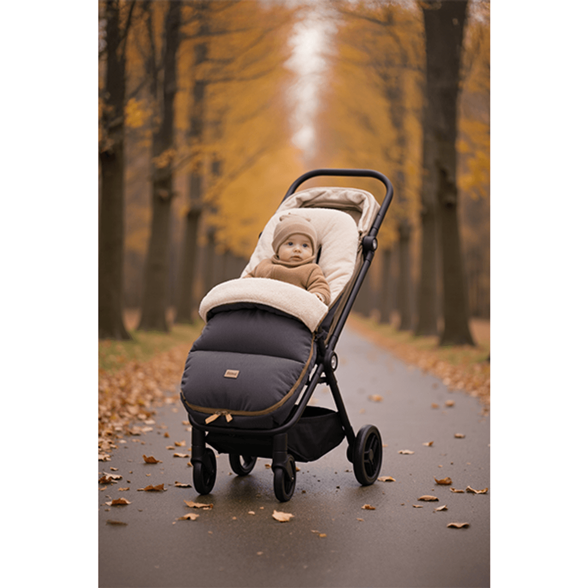 Fillikid | Vinterpose Kinley Cord grey | Teddy fôr